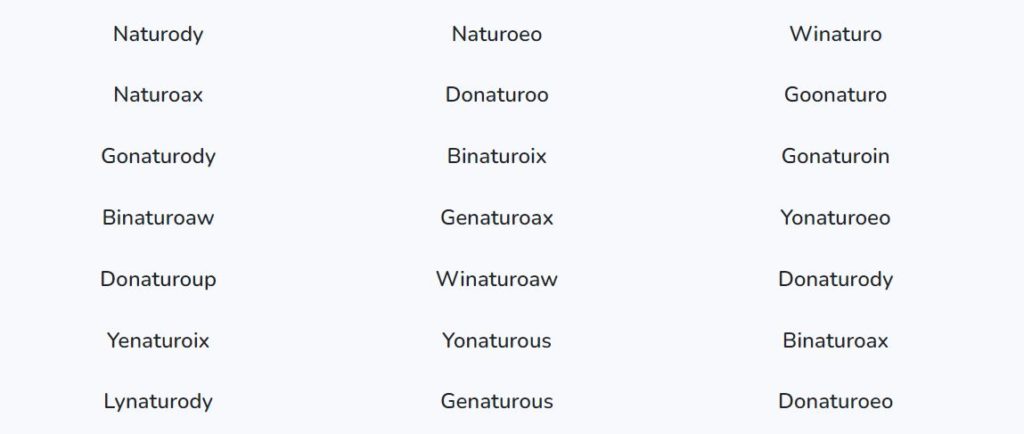 Nom d'entreprise de anturopathie ou sophrologie : generateurname